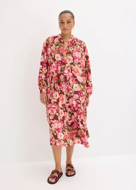 Robe midi fluide, bonprix