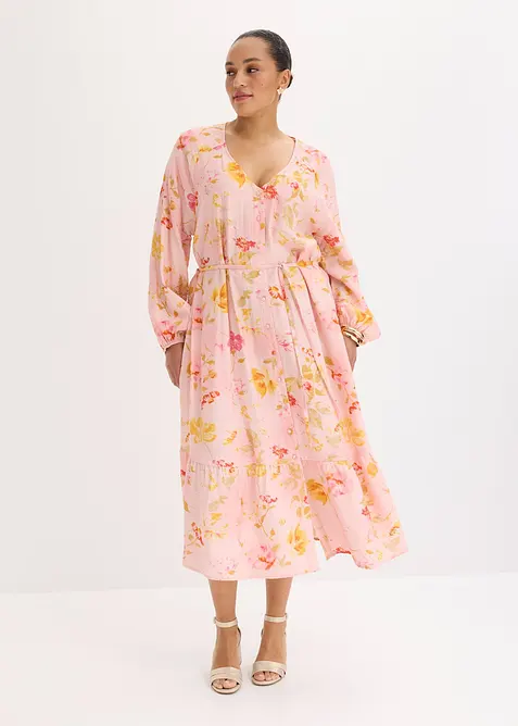 Robe midi douce, bonprix