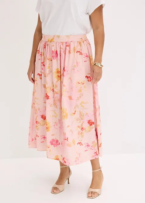 Maxirock aus luftigem Cr&ecirc;pe, bonprix