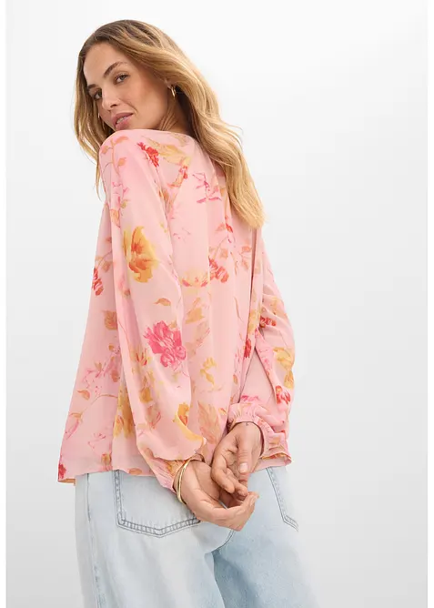 Chiffonbluse mit Bindeb&auml;ndern, bonprix