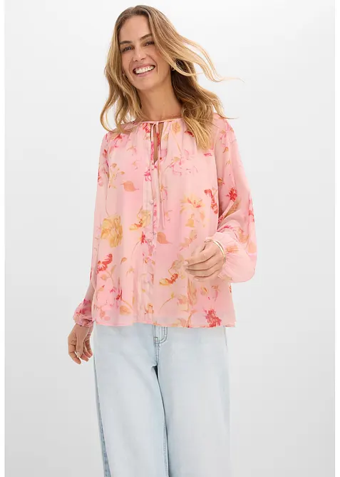 Chiffonbluse mit Bindeb&auml;ndern, bonprix