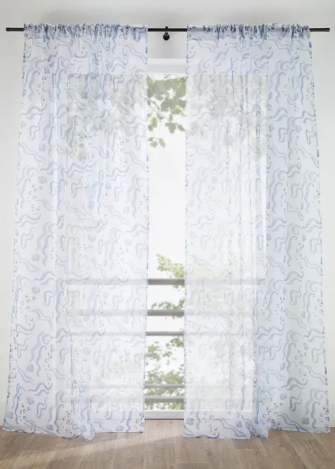 Gardine mit nachhaltigem Polyester (1er Pack), bonprix