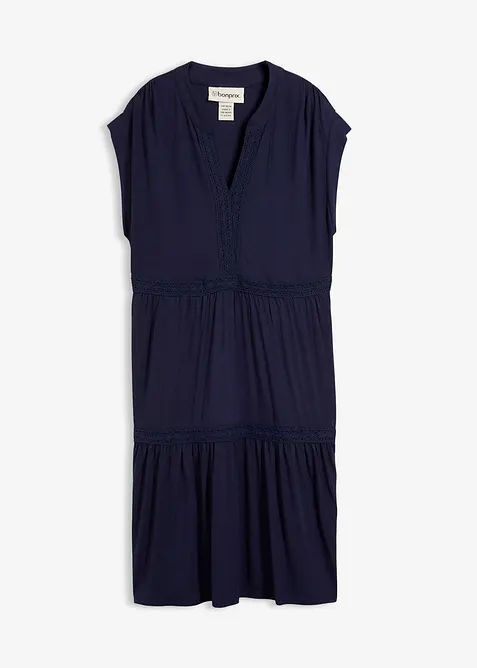 Robe-tunique douce en viscose extensible, bonprix