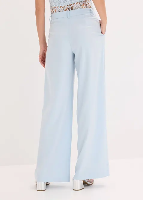 Pantalon large &agrave; pinces, bonprix