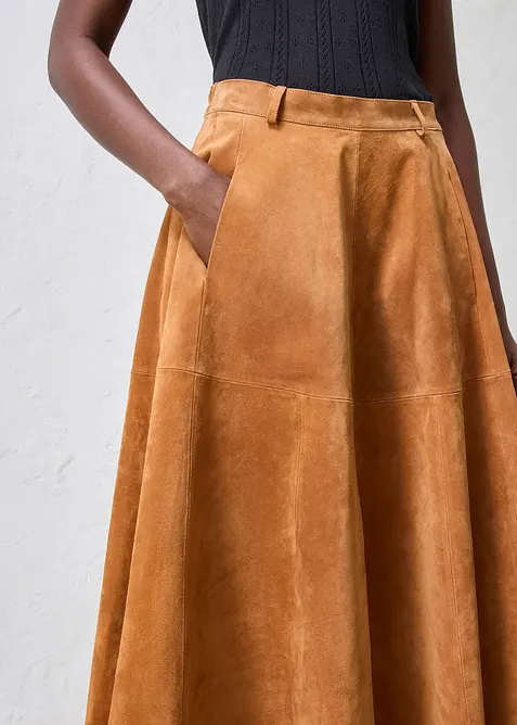 Jupe en cuir, bonprix