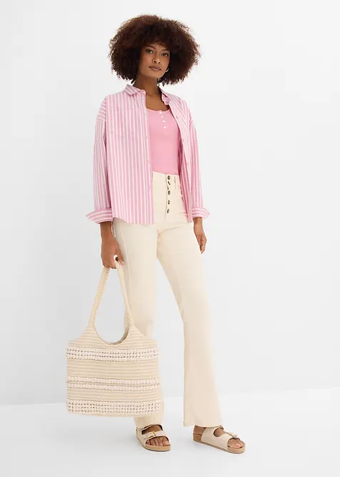 Straight-Jeans High Waist, Stretch, bonprix