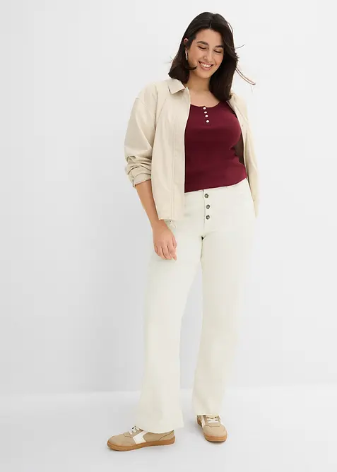 Straight-Jeans High Waist, Stretch, bonprix