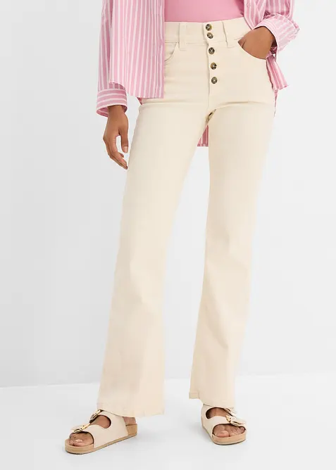 Straight-Jeans High Waist, Stretch, bonprix