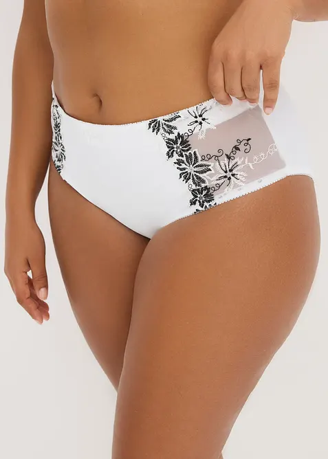 Formslip mit zarter Stickerei (2er Pack), bonprix