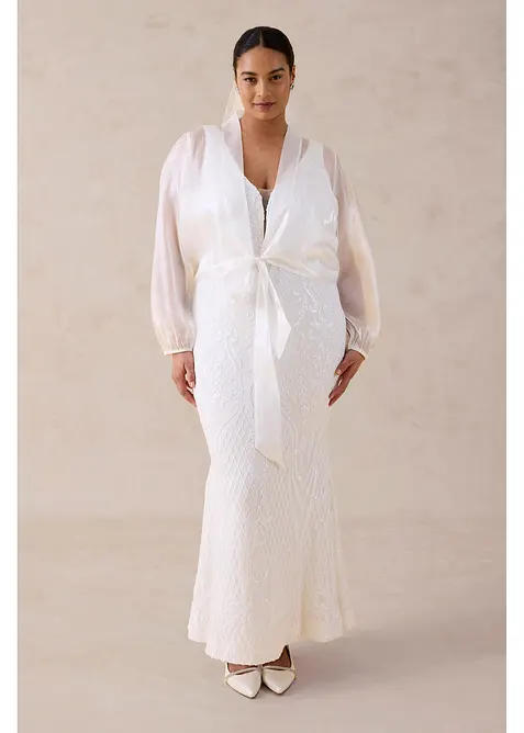Brautkleid mit Paillettenstickerei, bonprix