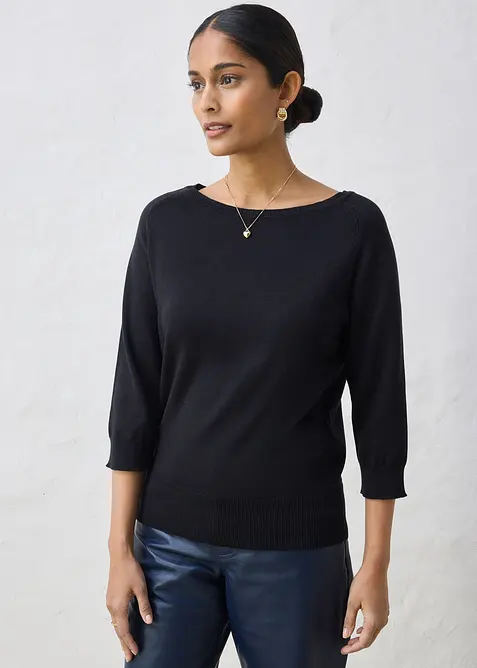 Pullover mit Seidenanteil, bonprix