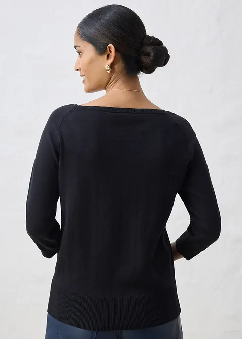 Pullover mit Seidenanteil, bonprix