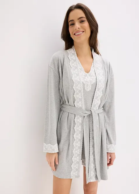 Kimono en coton c&ocirc;tel&eacute;, bonprix
