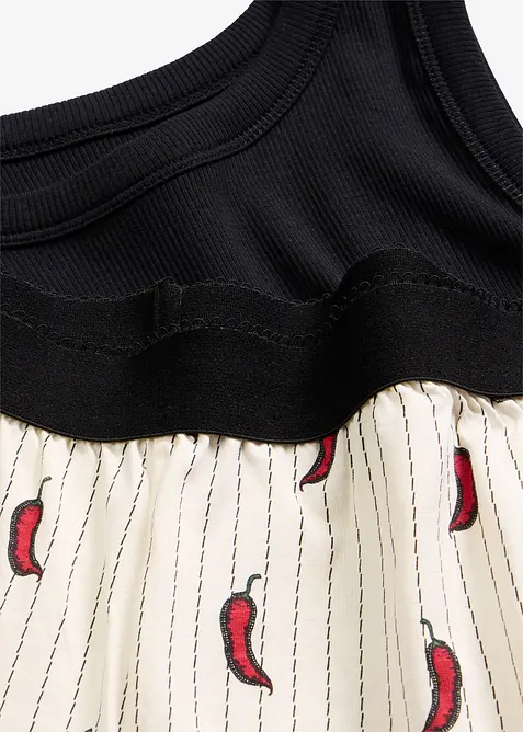 Pyjashort avec top c&ocirc;tel&eacute;, bonprix