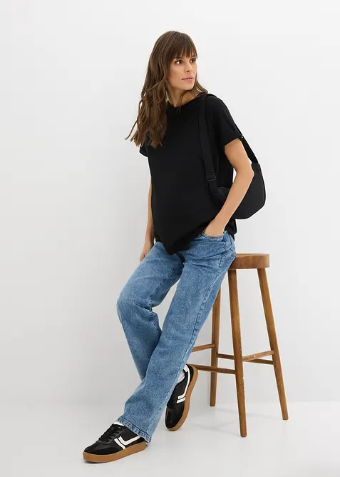 Umstandsshirt mit diskreter Stillfunktion mit Bio-Baumwolle, bonprix