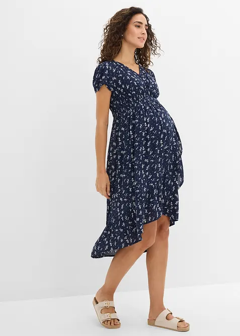 2-in-1 Umstands- und Stillkleid aus Viskose- Crepe, bonprix