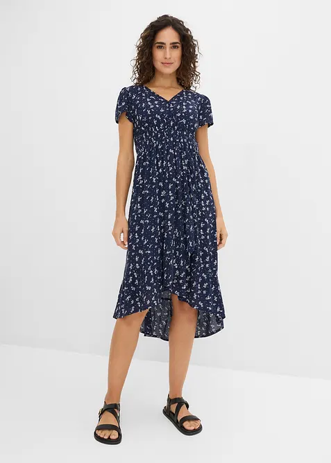 Robe de grossesse et d&rsquo;allaitement en cr&ecirc;pe, bonprix