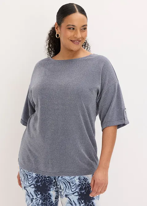 T-shirt brillant en viscose majoritaire, bonprix