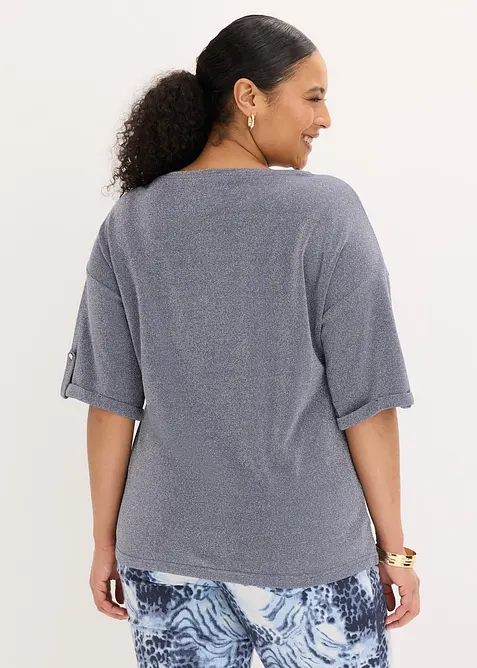 T-shirt brillant en viscose majoritaire, bonprix