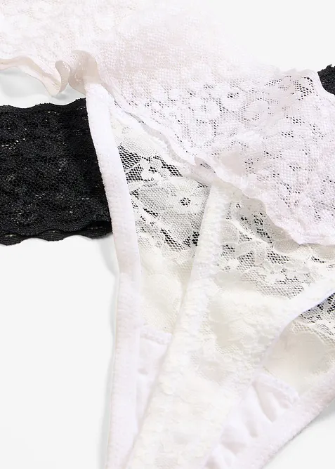 Tanga String aus Spitze (2er Pack), bonprix