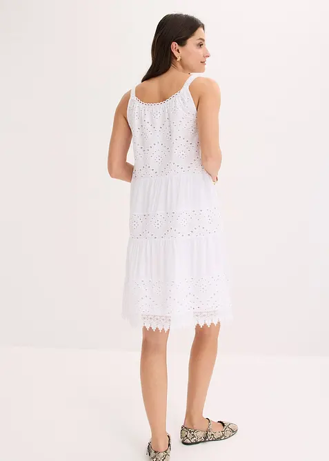 Tr&auml;gerkleid aus Viskose mit Spitze, bonprix