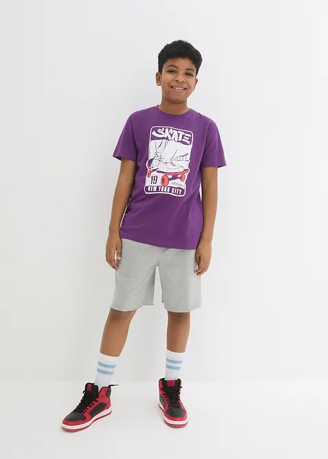 Sweat-Bermuda aus weichem Baumwol-Mix (2er Pack), bonprix