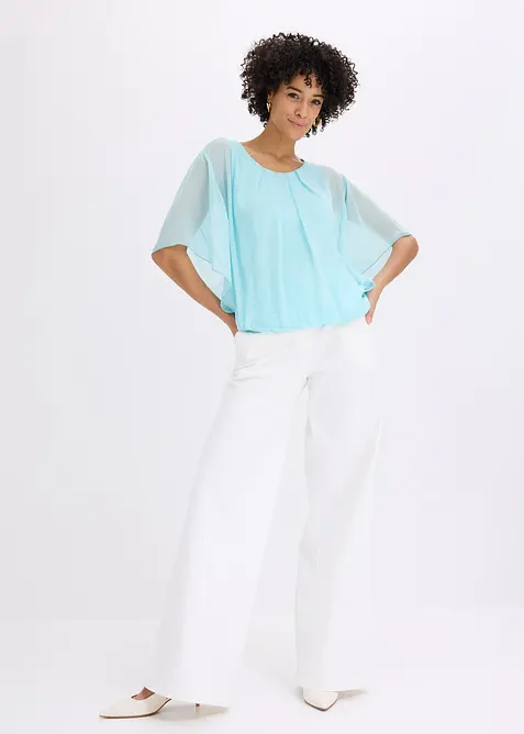 Chiffonbluse mit Untertop, bonprix