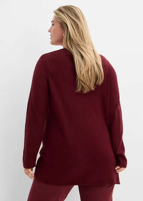 Gilet en maille 100% coton flamm&eacute;, bonprix