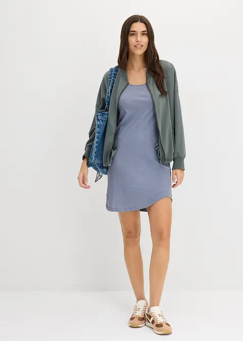 Shirtkleid aus Baumwolle mit Spitze, bonprix