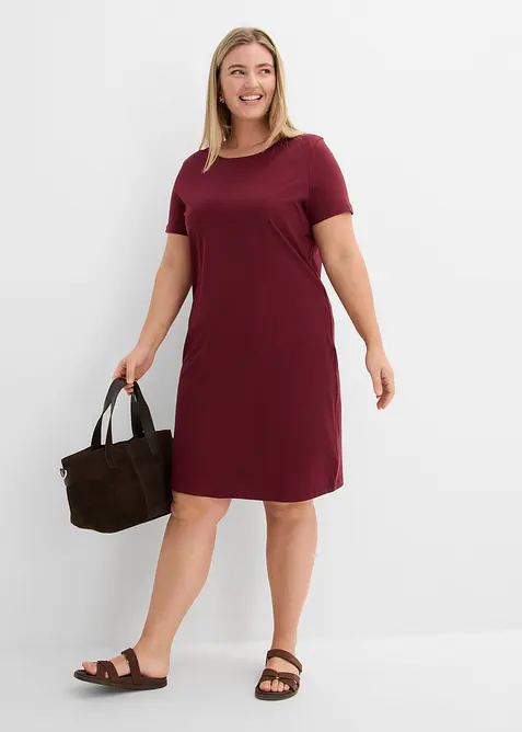 Jerseykleid aus reiner Baumwolle (2er Pack), bonprix