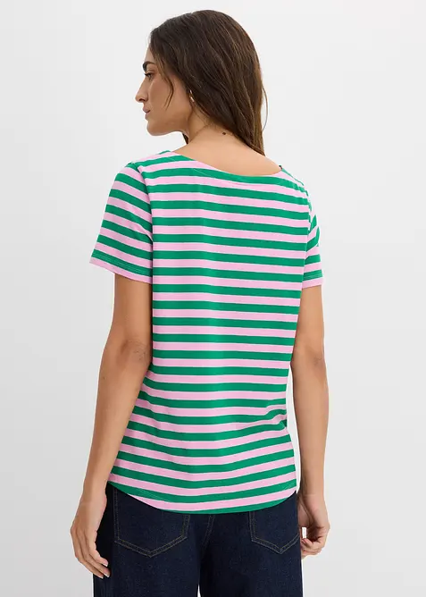 T-shirt &agrave; encolure bateau, bonprix