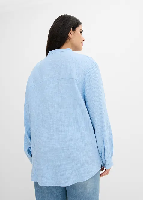 Chemisier long en gaze de coton, bonprix