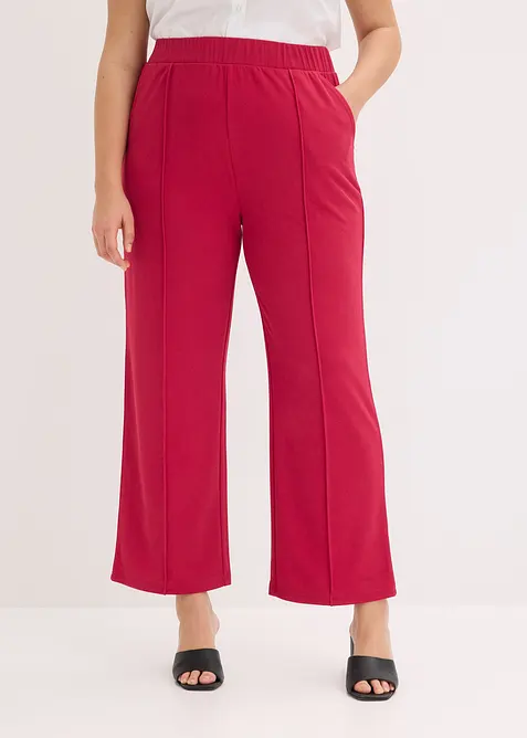 Pantalon &eacute;lastiqu&eacute; en interlock &eacute;pais, bonprix