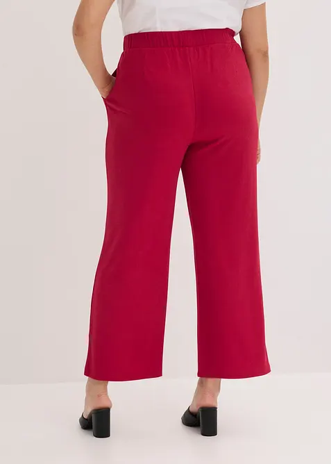 Pantalon &eacute;lastiqu&eacute; en interlock &eacute;pais, bonprix