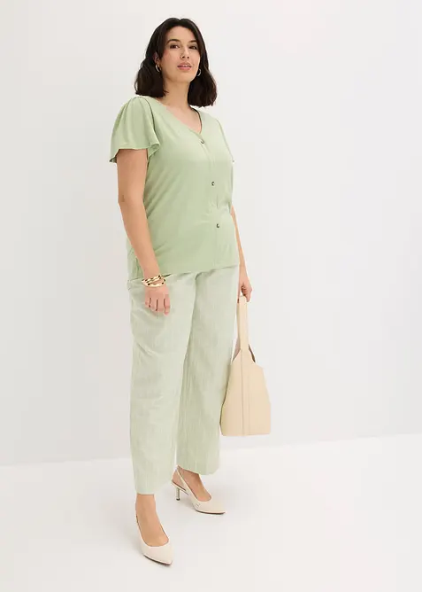 T-shirt boutonn&eacute;, bonprix