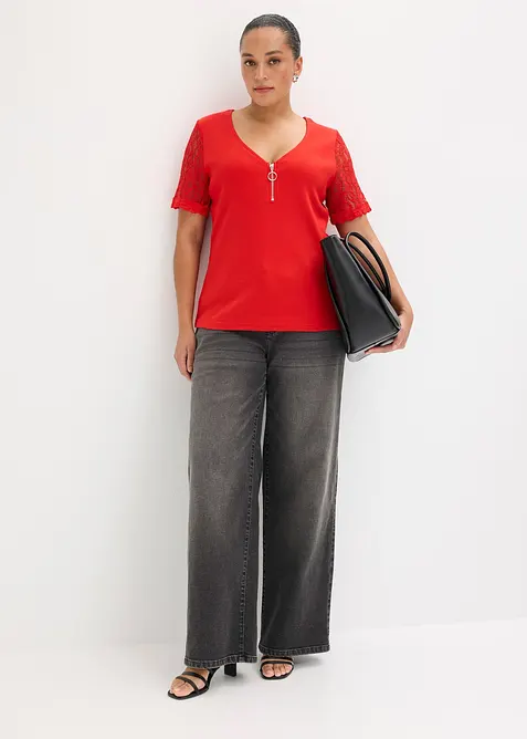 T-shirt en coton c&ocirc;tel&eacute;, bonprix