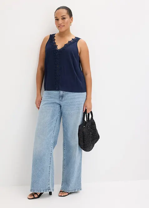 Top fluide en cr&eacute;pon textur&eacute;, bonprix