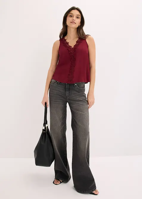 Top fluide en cr&eacute;pon textur&eacute;, bonprix