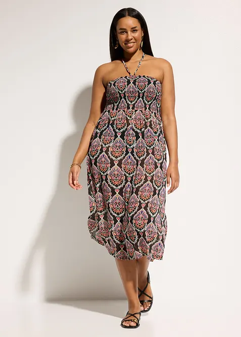 Robe de plage en cr&ecirc;pe, bonprix