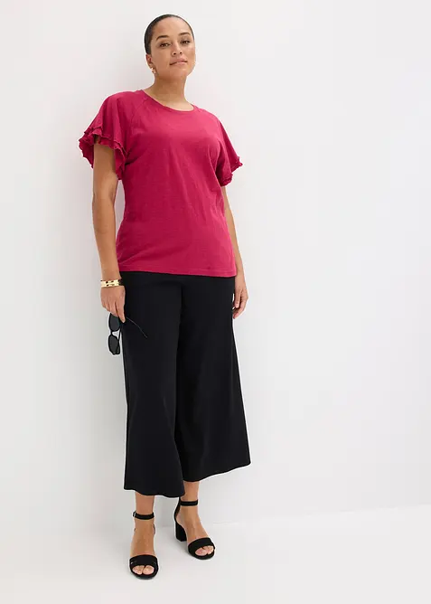 T-shirt &agrave; manches fantaisie, bonprix