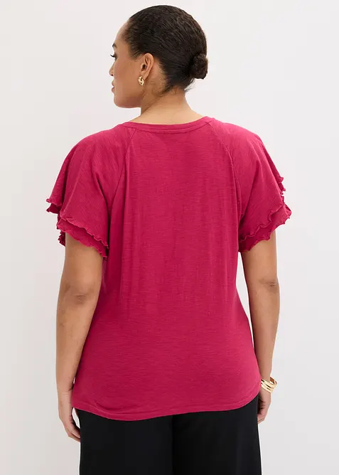 T-shirt &agrave; manches fantaisie, bonprix