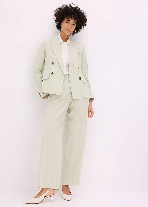 Blazer en lin majoritaire, bonprix