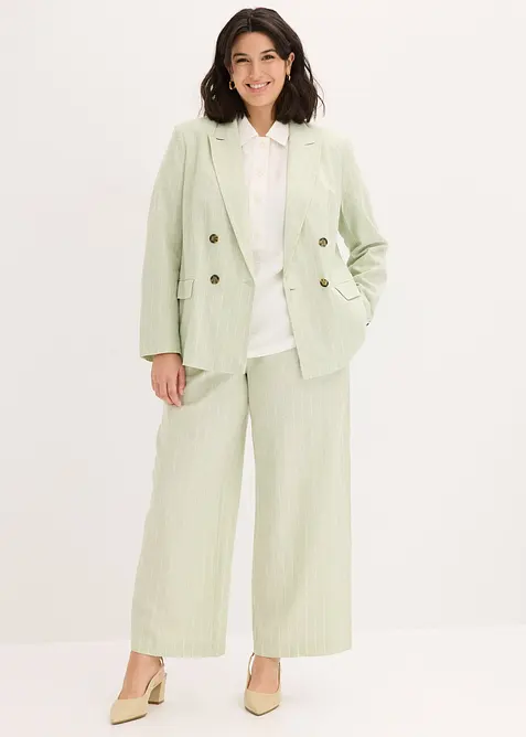 Blazer en lin majoritaire, bonprix