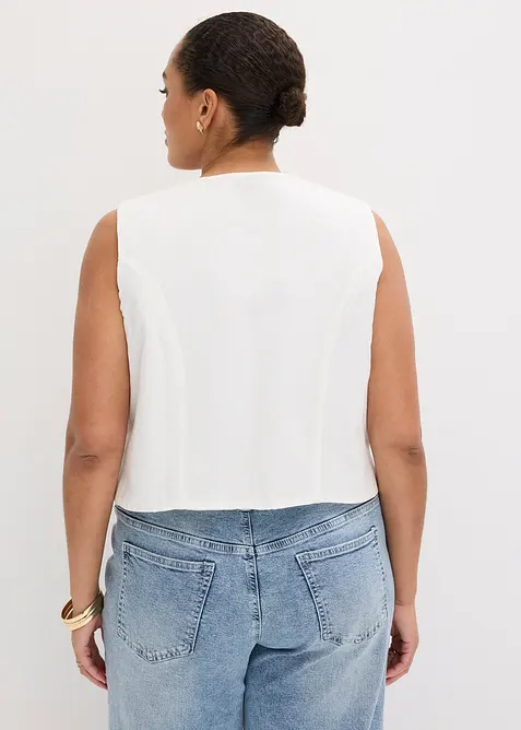 Gilet sans manches brod&eacute;, bonprix