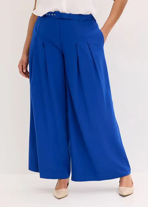 Bundfaltenhose mit G&uuml;rtel (2tlg-Set), bonprix