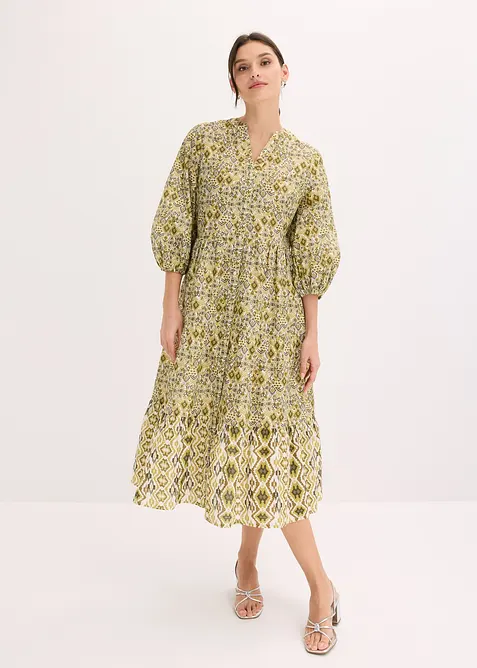 Midikleid aus leichter Baumwolle, bonprix