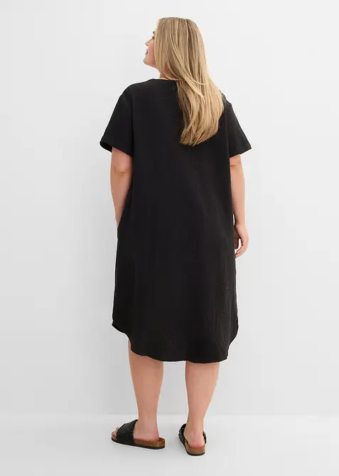 Robe chemise en gaze de coton douce, bonprix