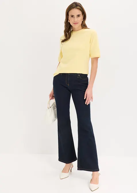 T-shirt &agrave; liser&eacute;s en dentelle, bonprix