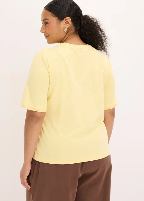 Shirt mit Spitzenborte, bonprix