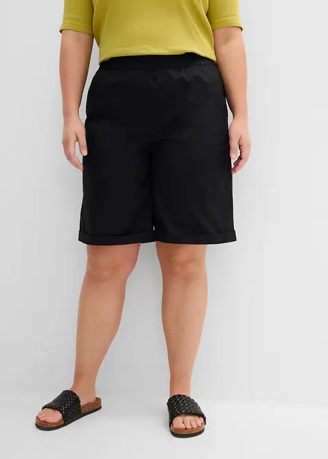 Papertouch-Bermuda aus Baumwoll-Mix, bonprix